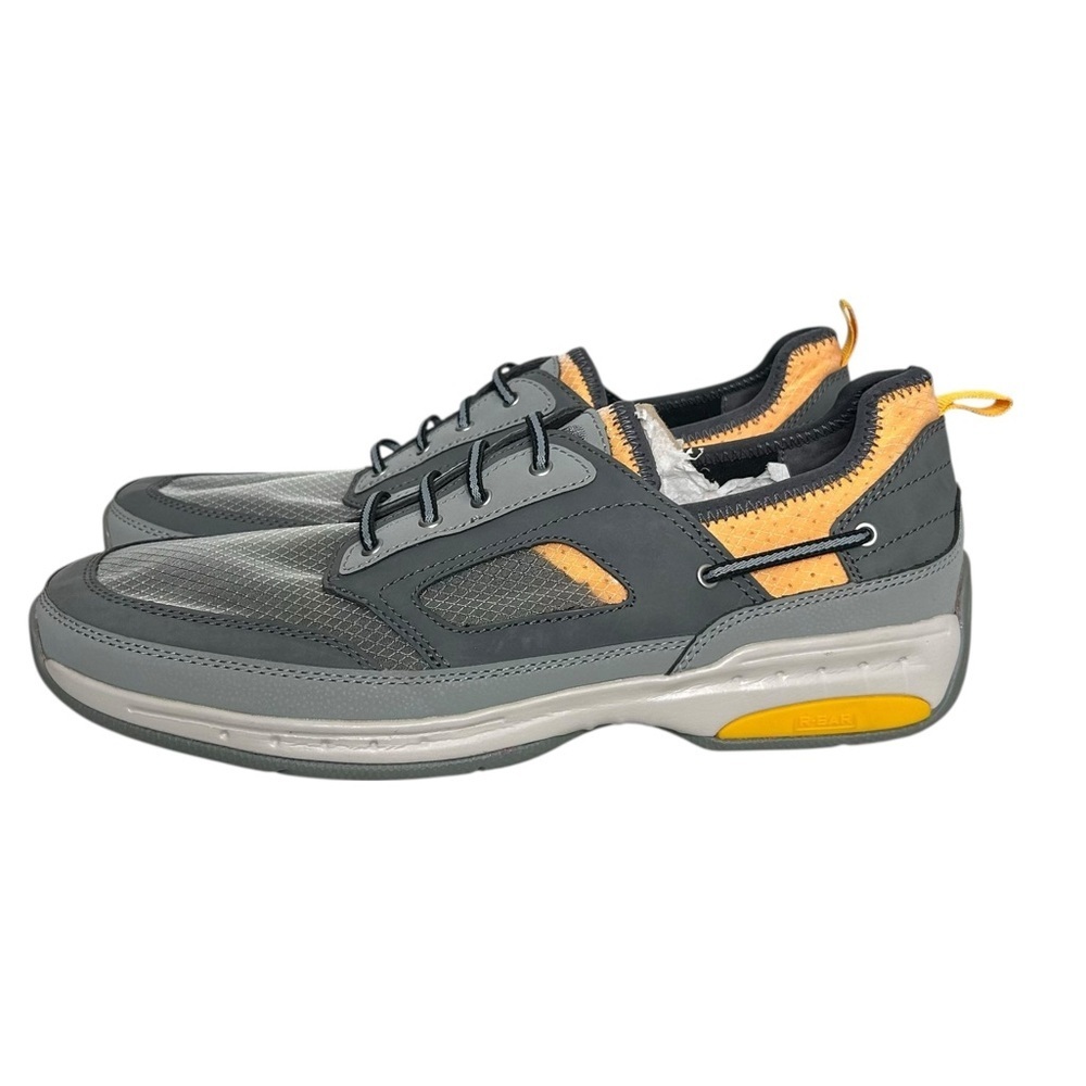 Dunham Men's Grey Orange Captain Sport Boat Slip On Shoe CH9130 Size 9.5